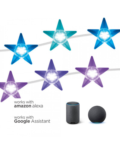 KSIX, STAR LED traka SmartLED, 5 metara, 20 lumena, RGBIC, daljinski upravljač