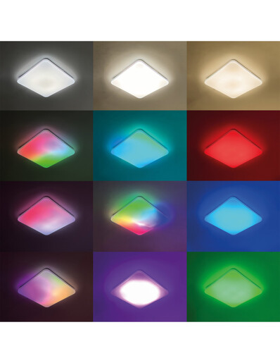 KSIX, Twilight SmartLED stropna svjetiljka, RGBIC + CCT, 47,5 cm, 7.700 lm, 70 W