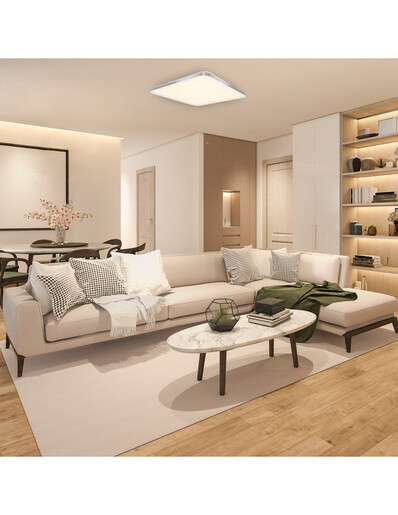 KSIX, Twilight SmartLED stropna svjetiljka, RGBIC + CCT, 47,5 cm, 7.700 lm, 70 W