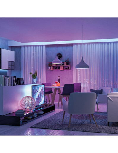 KSIX, Smart LED traka 5 metara, mogućnost rezanja, 900 lumena, RGB + CCT boje