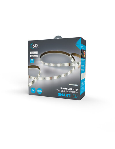KSIX, SmartLED traka 5 metara, podrezivanje, 1000 lumena, CCT bijela, daljinski