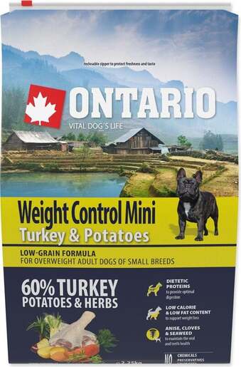 Ontario Adult Mini Breed Weight Control 2,25kg, puretina i krumpir