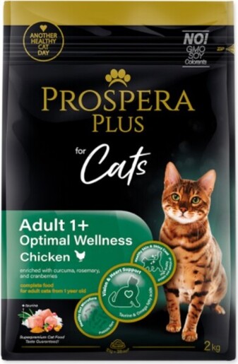 Prospera Plus Cat Adult 1+ Optimal Wellness 2kg, piletina
