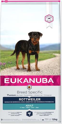 Eukanuba Adult Breed Specific Rottweiler, Dogue de Bordeaux, Dogo Argentino i Rhodesian Ridgeback 12kg, perad
