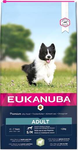 Eukanuba Adult Small & Medium Breed 12kg, janjetina