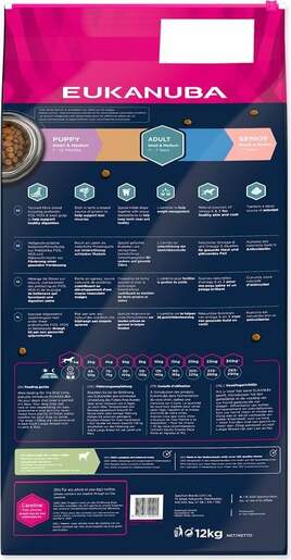 Eukanuba Adult Small & Medium Breed 12kg, janjetina