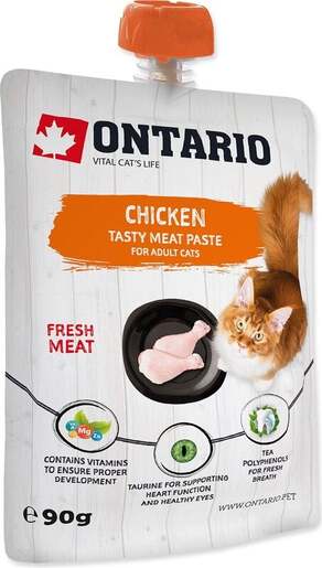 Ontario pasta Cat Adult 90g, piletina