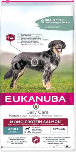 Eukanuba Daily Care Adult Mono Protein 12kg, losos