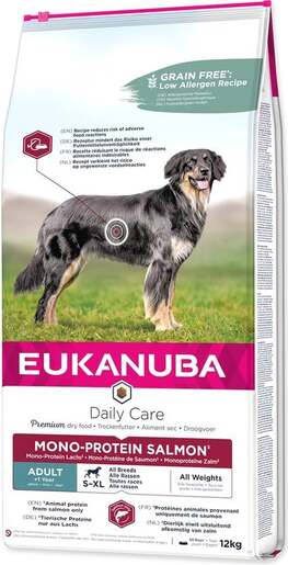 Eukanuba Daily Care Adult Mono Protein 12kg, losos