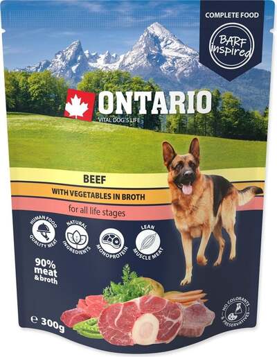 Ontario vrećica Dog 300g, govedina i povrće