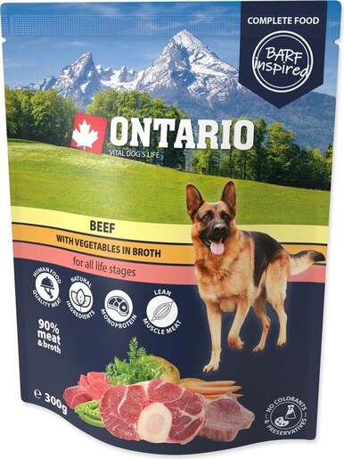 Ontario vrećica Dog 300g, govedina i povrće
