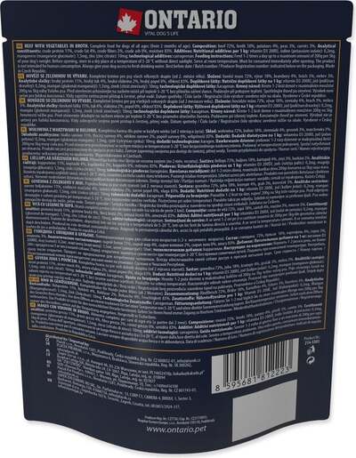 Ontario vrećica Dog 300g, govedina i povrće
