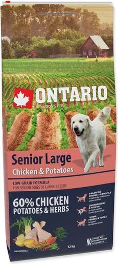 Ontario Senior Large Breed 12kg, piletina i krumpir