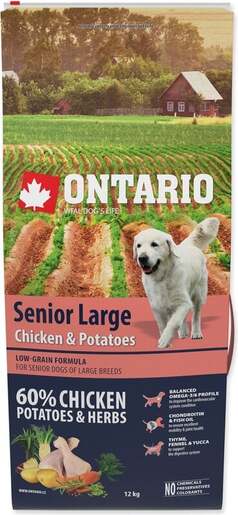 Ontario Senior Large Breed 12kg, piletina i krumpir