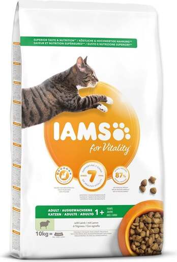 IAMS Adult Cat 10kg, janjetina
