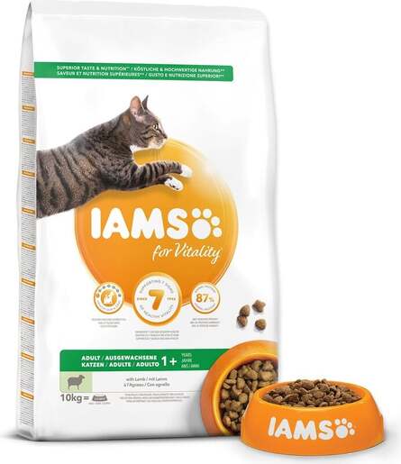 IAMS Adult Cat 10kg, janjetina