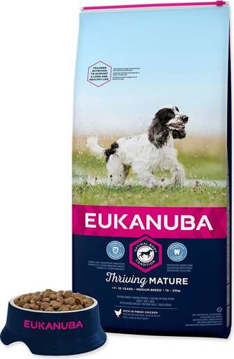 Eukanuba Mature Medium Breed 15kg, piletina