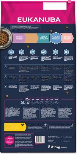 Eukanuba Mature Medium Breed 15kg, piletina