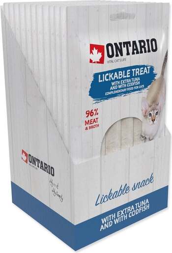 Ontario Cat poslastica 5x14g, tuna i bakalar