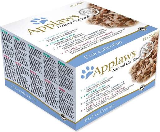 Applaws Natural Cat Food konzerva 12x70g, četiri okusa
