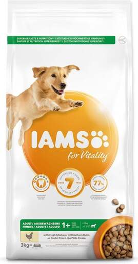 IAMS Dog Adult Large Breeds 3kg, piletina