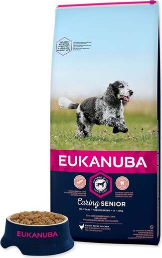 Eukanuba Senior Medium Breed 15kg, piletina