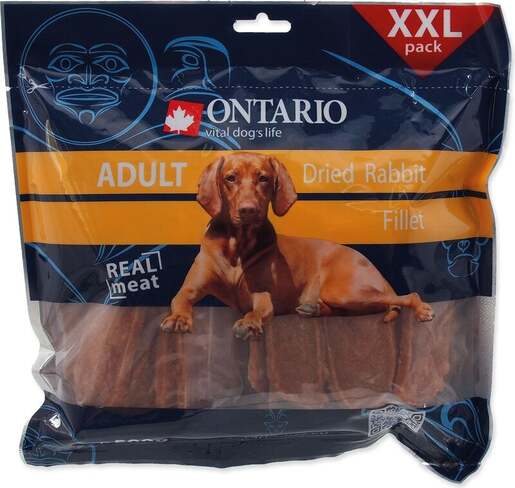 Ontario Dog poslastica 500g, fileti, kunić