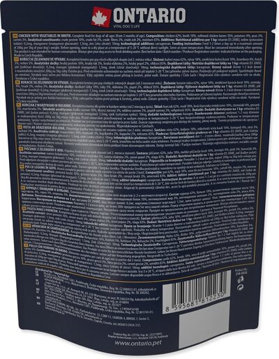 Ontario Dog vrećica 300g, piletina i povrće