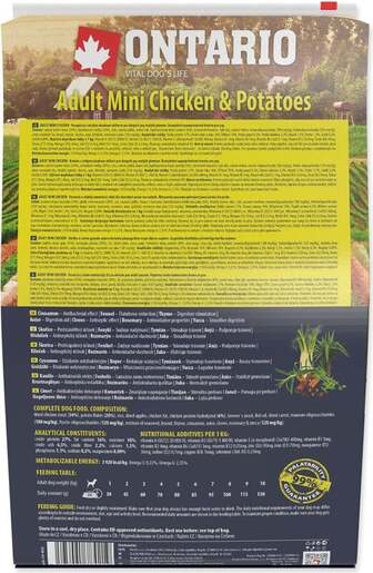Ontario Adult Mini Breed 2,25 kg, piletina i krumpir