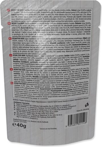 Ontario Cat Adult 40g, juha s komadićima oceanske ribe