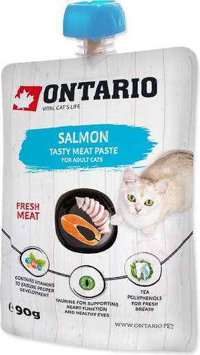 Ontario pasta Cat Adult 90g, losos