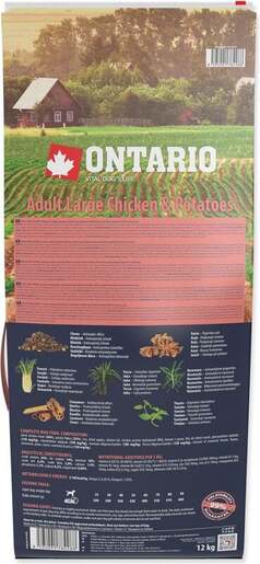 Ontario Adult Large Breed 12kg, piletina i krumpir