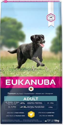 Eukanuba Adult Large Breed 15kg, piletina