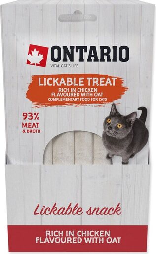Ontario Cat poslastica 5x14g, piletina i zob