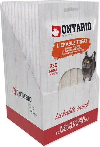 Ontario Cat poslastica 5x14g, piletina i zob