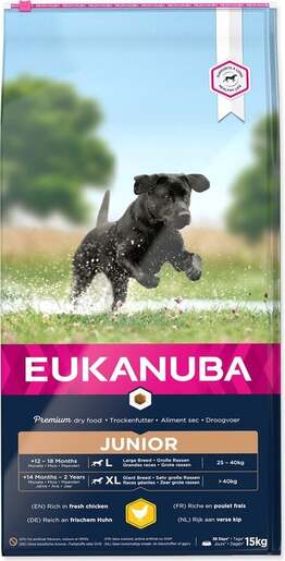 Eukanuba Junior Large & Giant Breed 15kg, piletina