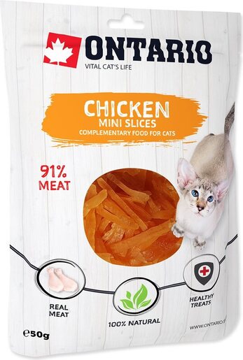 Ontario Cat poslastica 50g, komadići piletine