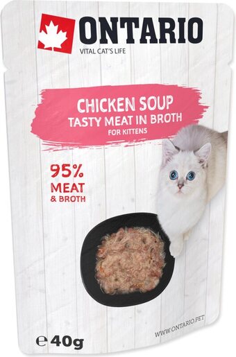 Ontario Kitten 40g, juha s komadićima piletine