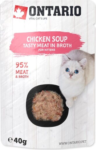 Ontario Kitten 40g, juha s komadićima piletine