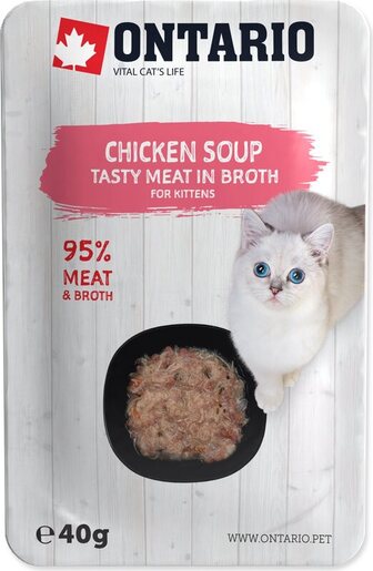 Ontario Kitten 40g, juha s komadićima piletine