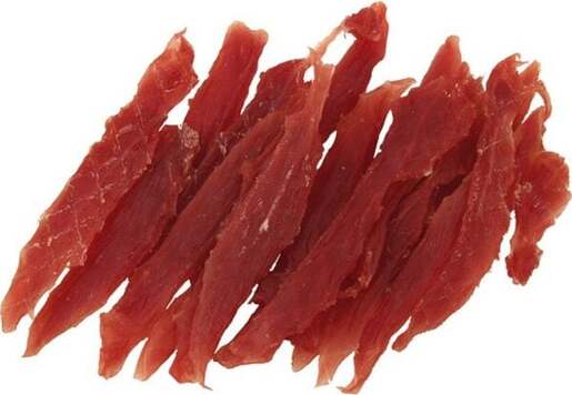 Ontario Dog poslastica 500g, trakice, pačetina