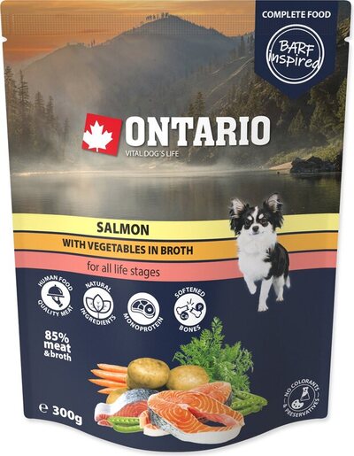 Ontario Dog vrećica 300g, losos i povrće