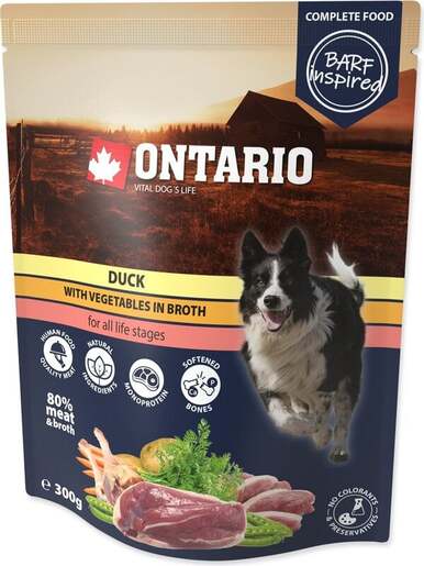 Ontario vrećica Dog 300g, pačetina i povrće