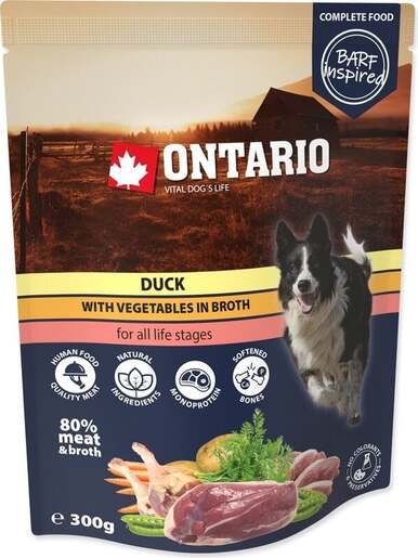 Ontario vrećica Dog 300g, pačetina i povrće