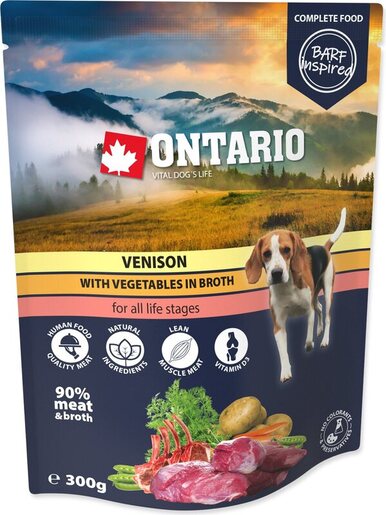 Ontario Dog vrećica 300g, divljač i povrće