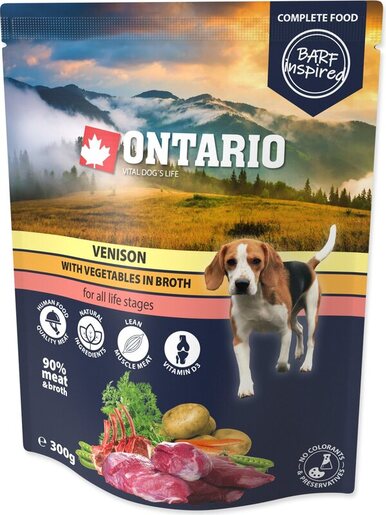 Ontario Dog vrećica 300g, divljač i povrće