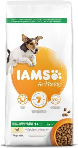 IAMS Dog Adult Small & Medium Breed 12kg, piletina