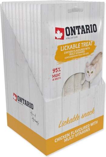 Ontario Cat poslastica 5x14g, piletina s multivitaminima