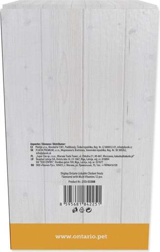 Ontario Cat poslastica 5x14g, piletina s multivitaminima