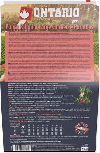 Ontario Puppy & Junior Large Breed 2,25 kg, piletina i krumpir